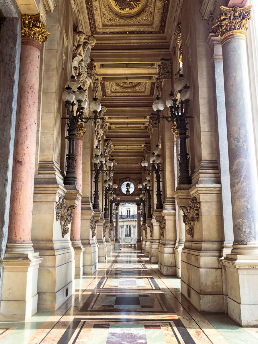 exterior of Paris opera house Palais Garnier